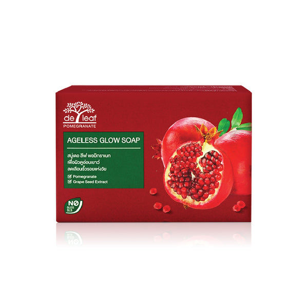 De Leaf Pomegranate Ageless Glow Soap
