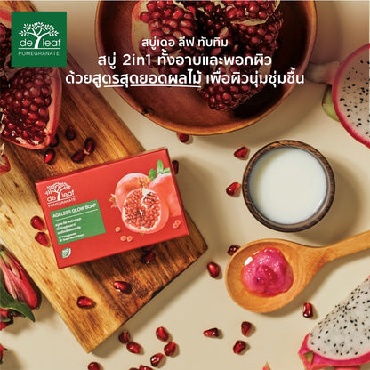 De Leaf Pomegranate Ageless Glow Soap