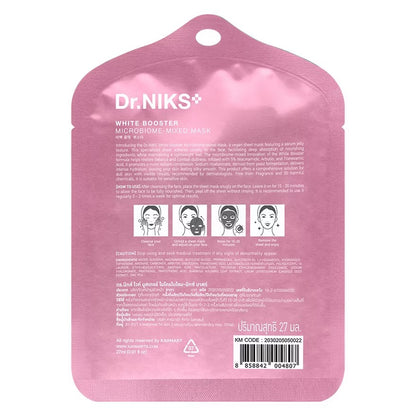 Dr.NIKS Microbiome-Mixed Mask White Booster