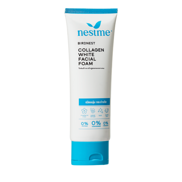 Nestme Birdnest Collagen White Facial Foam | Brightening Deep Cleanse