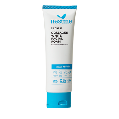 Nestme Birdnest Collagen White Facial Foam | Brightening Deep Cleanse