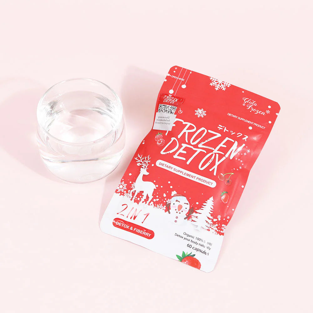 Frozen Detox Dietary Supplement 2in1 Detox & Fiber 60 Capsules 