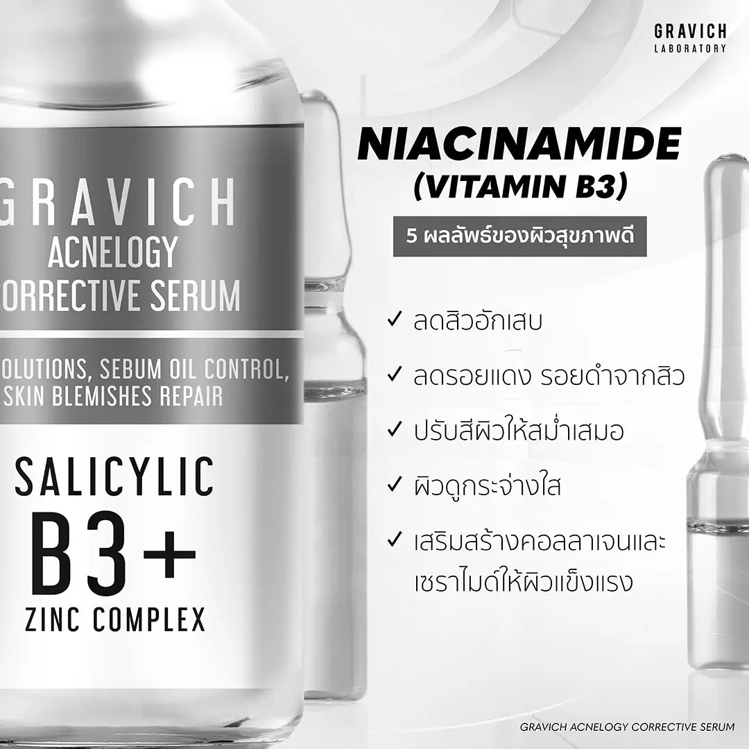 Acnelogy GRAVICH ACNELOGY™ Serum - Fade Acne Scars, Control Oil, & Reveal Clear ...