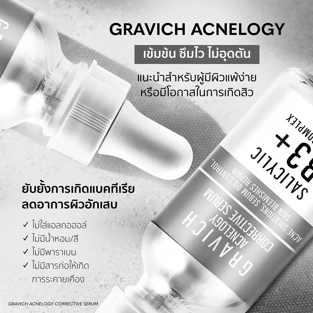 Acnelogy GRAVICH ACNELOGY™ Serum - Fade Acne Scars, Control Oil, & Reveal Clear ...