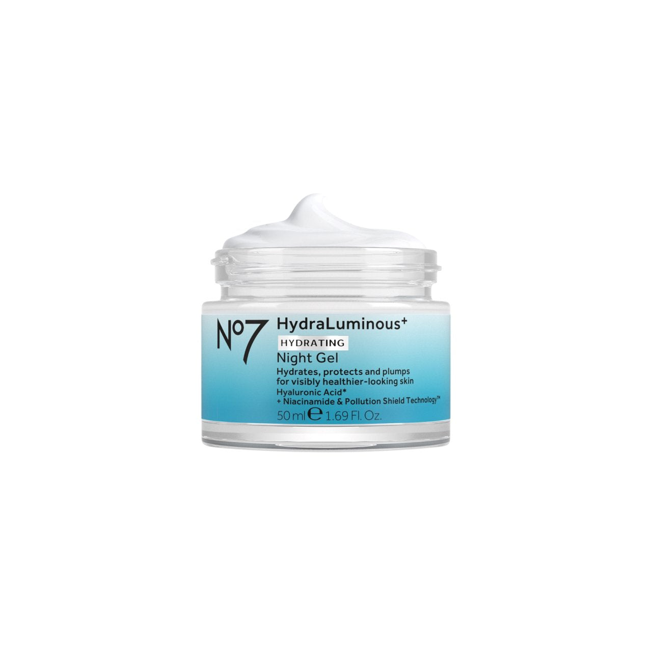 No7 Hydraluminous+ Hydrating Night Gel 50Ml.