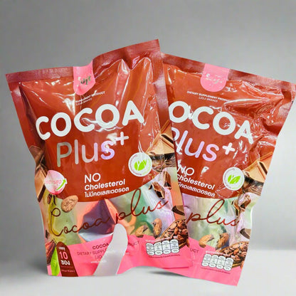 Healthy lifestyle showing JOJI COCOA PLUS+ as guilt-free chocolate indulgence with high fiber cholesterol-free nutritional benefits