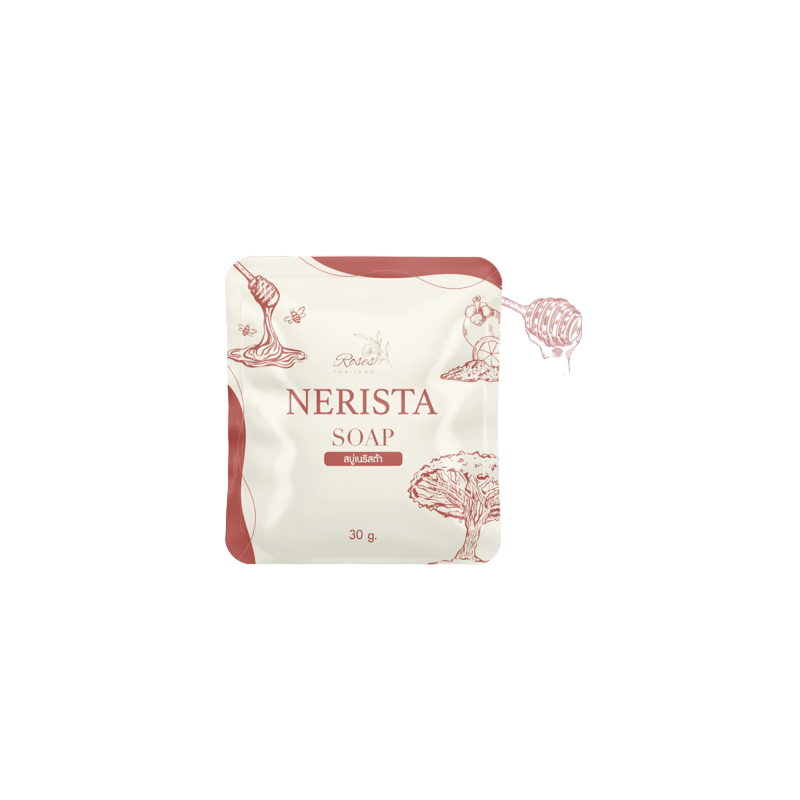 Nerista Face Soap 30g Thai acne-clearing brightening cleanser showing genuine dealer-certified quality for wholesale buyers