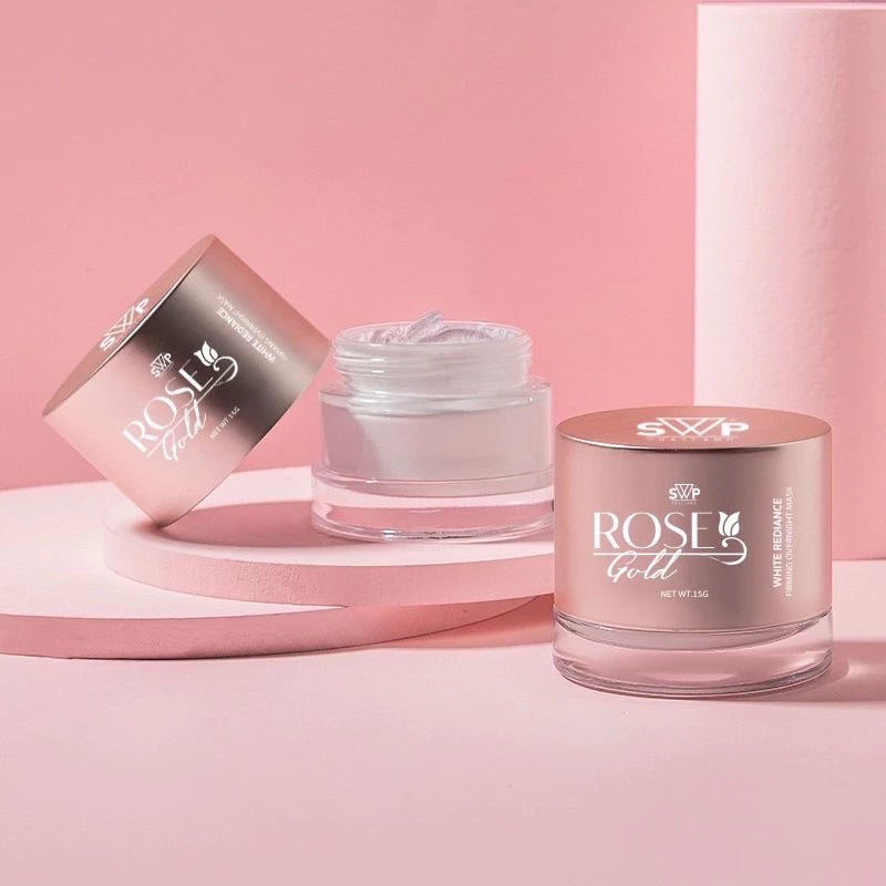 Rose Gold White Redaince Firming overnight mask 