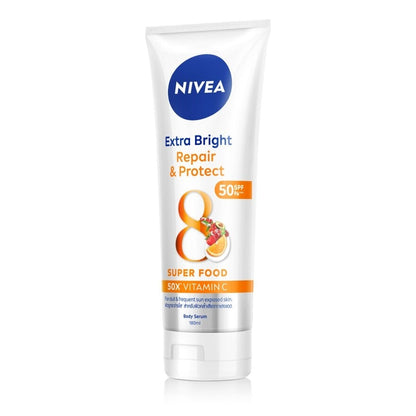 Nivea Extra Bright Repair Protect Body Serum SPF50 PA+++ 180 Ml