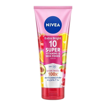 Nivea Extra Bright 10 Super Vitamins Skin Foods Serum SPF15 320 Ml