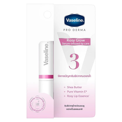 Vaseline Pro Derma Lip Care Rosy Glow Serum Infused 1.8 G