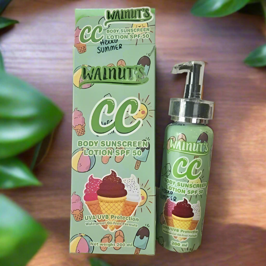 Walnut's CC Body Sunscreen Lotion SPF50