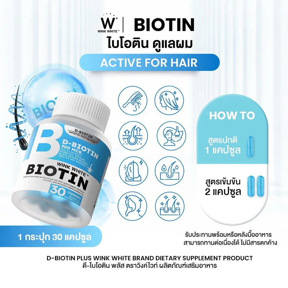 WinkWhite Gluta 30 Capsules | Glutathione Brightening