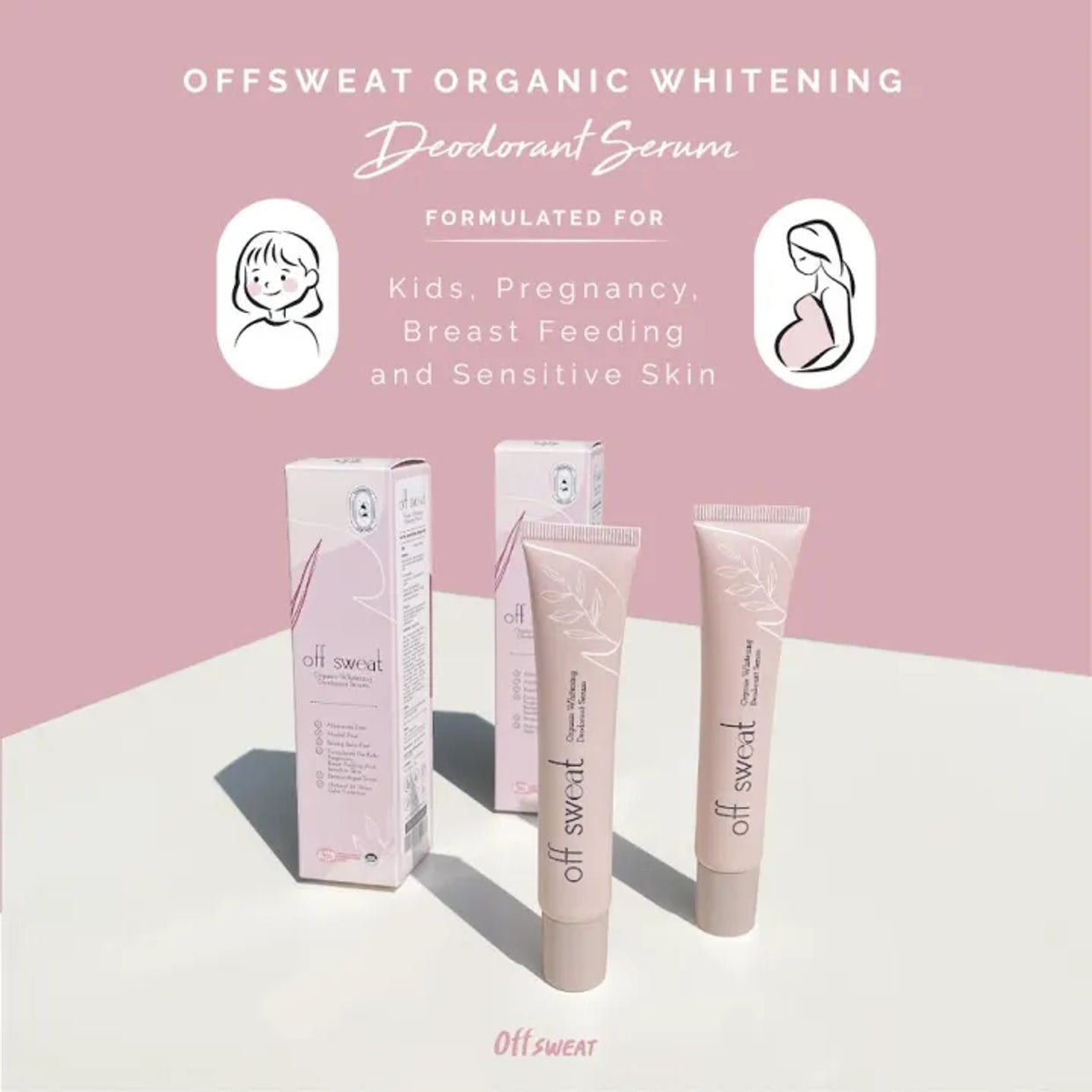 OFF SWEAT Organic Whitening Deoderant Serum