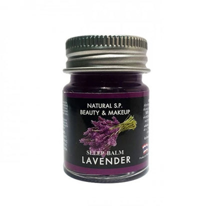 Natural SP Sleep Balm Lavender 15g tin packaging Thailand aromatherapy relaxation balm for restful sleep stress relief