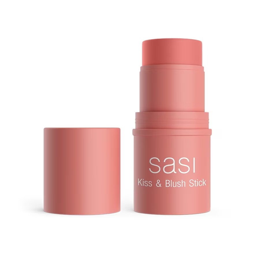 Sasi Sasi Kiss Blush Stick texture close-up buildable pigments hydrating botanicals formula