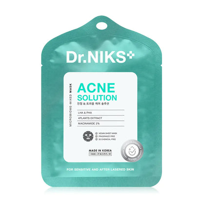 Dr. Niks mask texture close-up probiotic niacinamide brightening formula mixing steps
