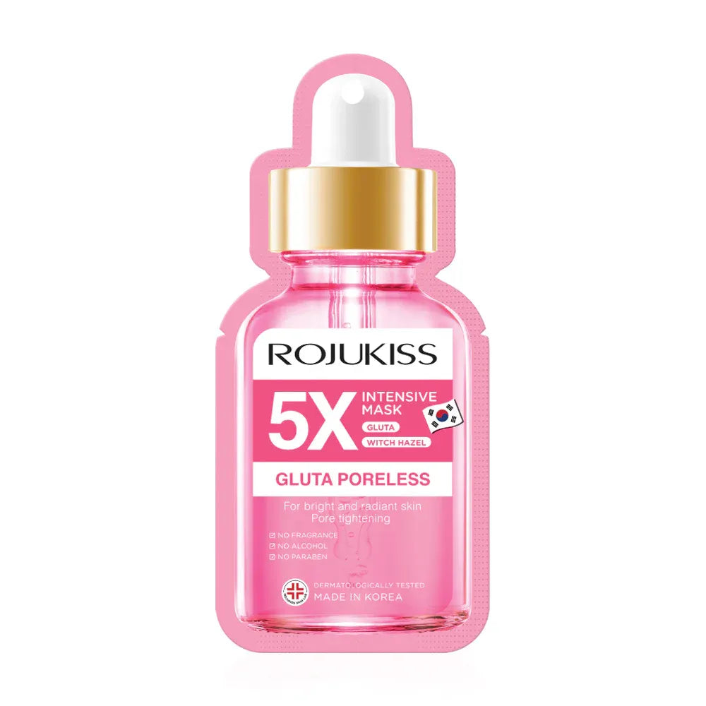 Rojukiss White Poreless 5X Intensive Mask – Dark Spot & Acne Scar Brightening Serum Mask | 25 ml