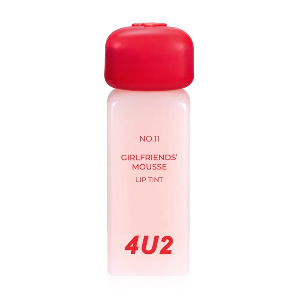 4U2 Girlfriends Liquid lipstick with a matte mousse texture from 4U2, giving a whipped cream-like sensation, smooth and soft texture