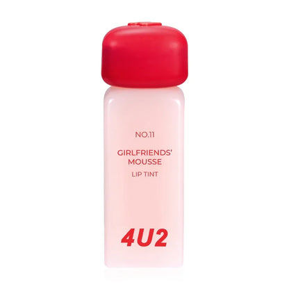  4U2 Girlfriends Liquid lipstick with a matte mousse texture from 4U2, giving a whipped cream-like sensation, smooth and soft texture
