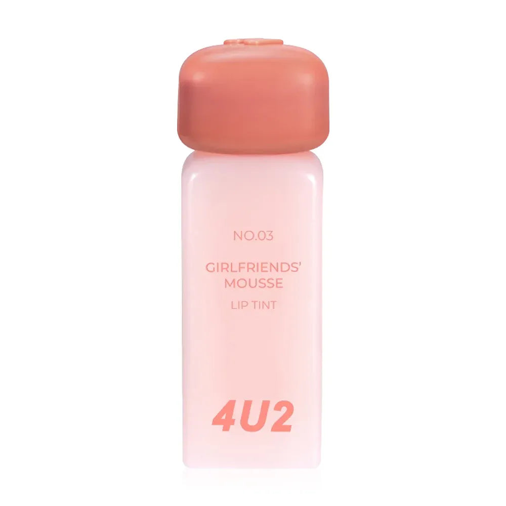  4U2 Girlfriends Liquid lipstick with a matte mousse texture from 4U2, giving a whipped cream-like sensation, smooth and soft texture