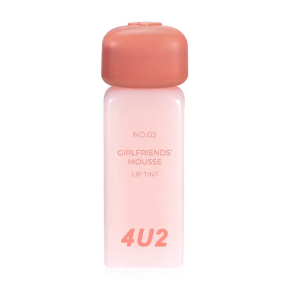  4U2 Girlfriends Liquid lipstick with a matte mousse texture from 4U2, giving a whipped cream-like sensation, smooth and soft texture