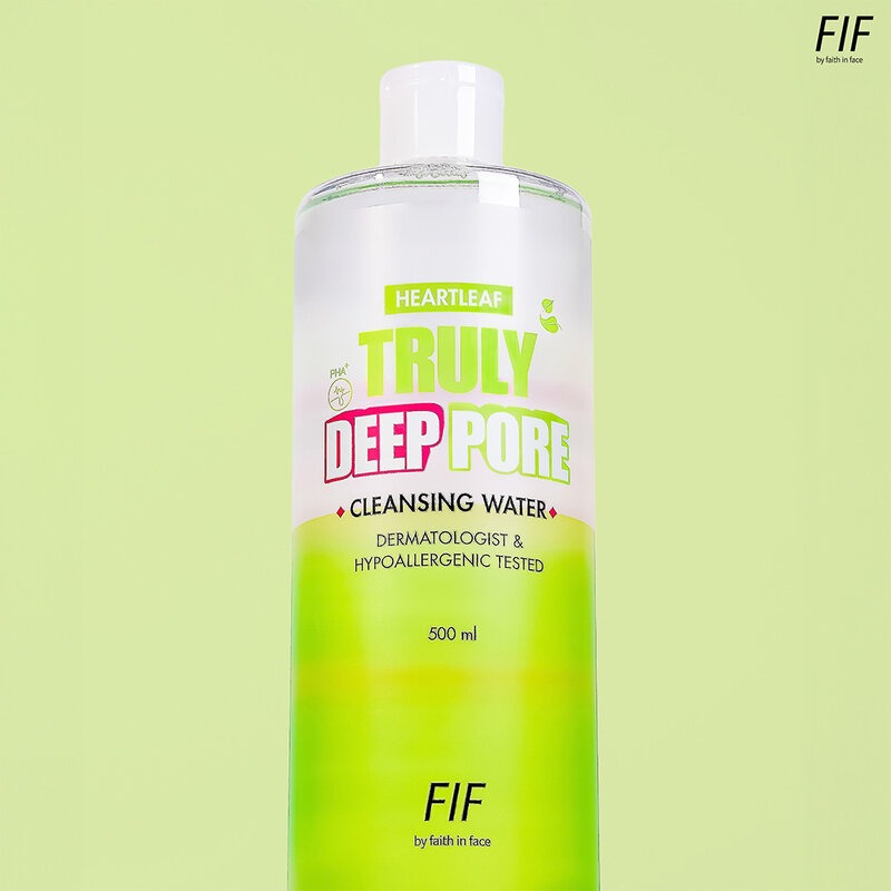 FIF by Faith in Face Cica5 Truly Soothing Cleansing Water 500ml bottle packaging Thailand micellar soothing cleanser