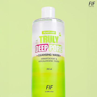 FIF by Faith in Face Cica5 Truly Soothing Cleansing Water 500ml bottle packaging Thailand micellar soothing cleanser