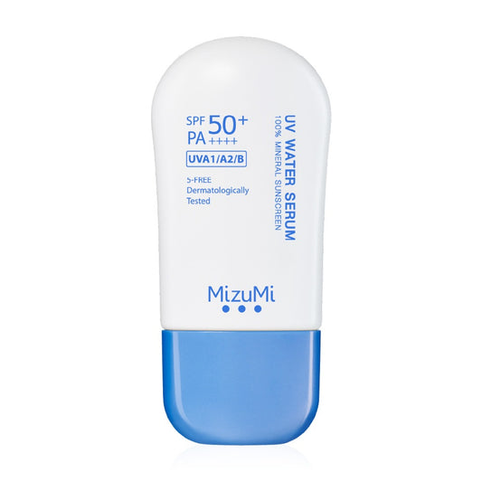 Mizumi UV Water Serum SPF50+ PA++++ 40g tube packaging Thailand hydrating sunscreen