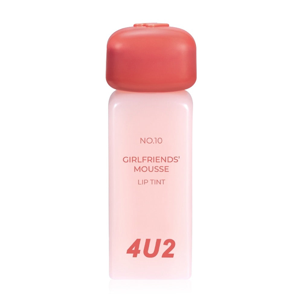  4U2 Girlfriends Liquid lipstick with a matte mousse texture from 4U2, giving a whipped cream-like sensation, smooth and soft texture