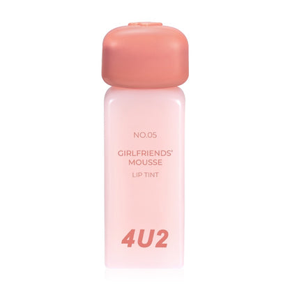  4U2 Girlfriends Liquid lipstick with a matte mousse texture from 4U2, giving a whipped cream-like sensation, smooth and soft texture