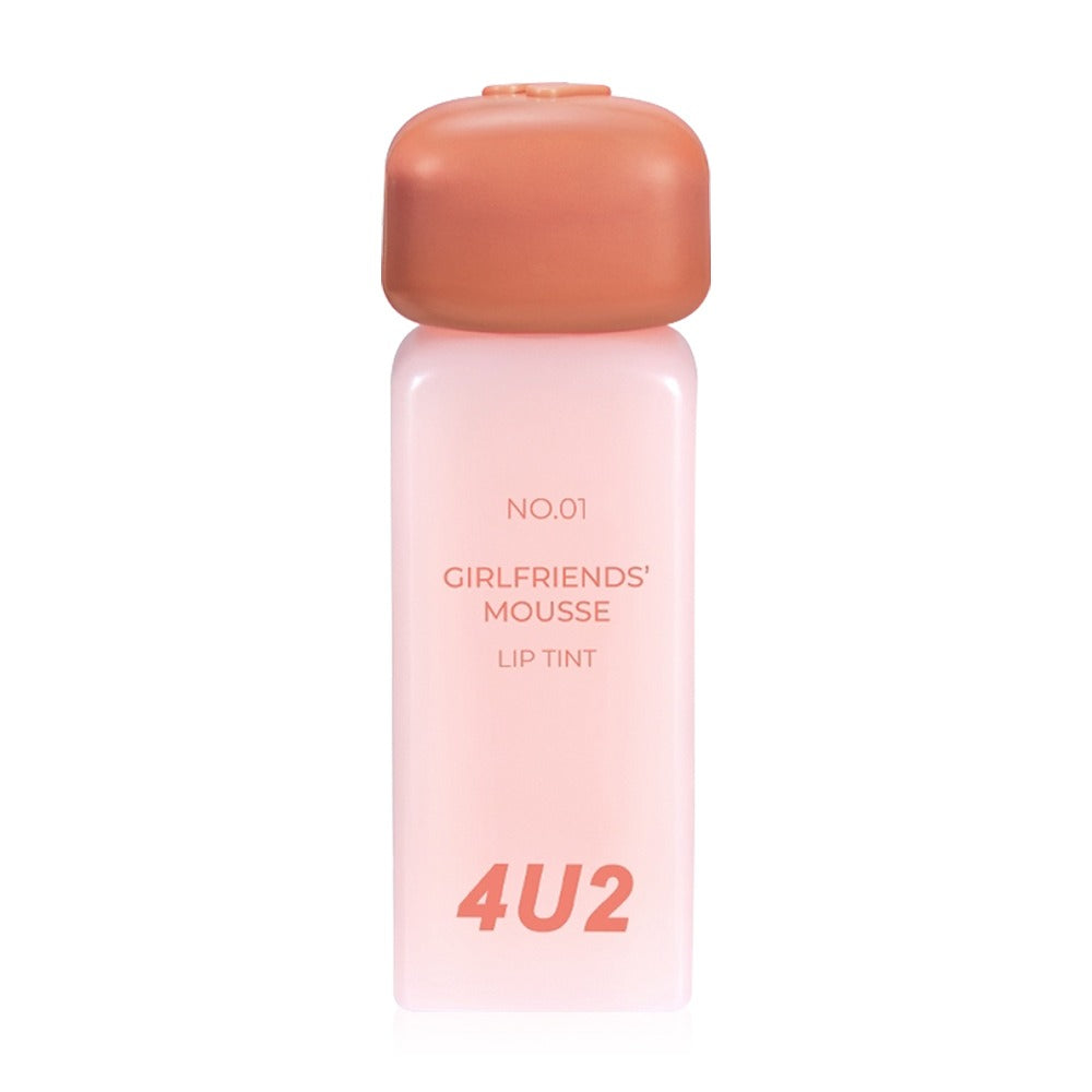  4U2 Girlfriends Liquid lipstick with a matte mousse texture from 4U2, giving a whipped cream-like sensation, smooth and soft texture