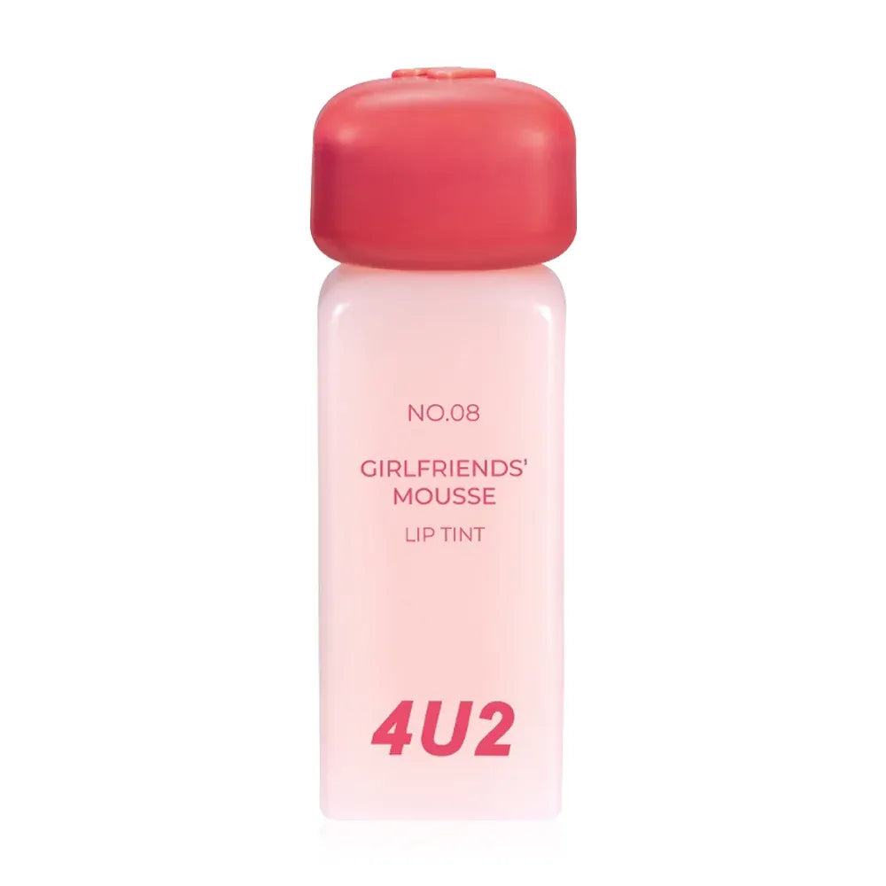  4U2 Girlfriends Liquid lipstick with a matte mousse texture from 4U2, giving a whipped cream-like sensation, smooth and soft texture