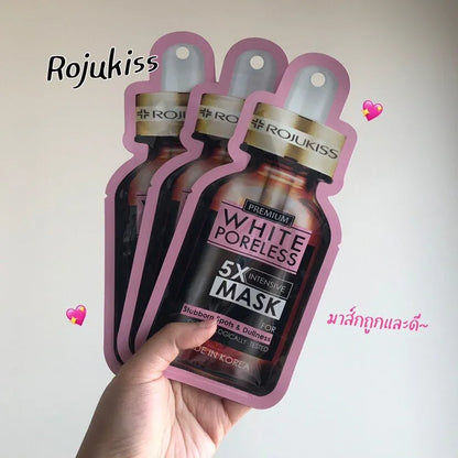 Rojukiss White Poreless 5X Intensive Mask – Dark Spot & Acne Scar Brightening Serum Mask | 25 ml