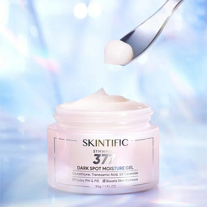 Thai FDA registered Skintific SymWhite 377 Dark Spot Moisture Gel for hyperpigmentation post-acne marks dull skin 30g