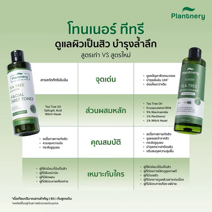 Plantnery Tea Tree Toner texture close-up lightweight alcohol-free formula Tea Tree Oil Salicylic Acid Witch Hazel Panthenol