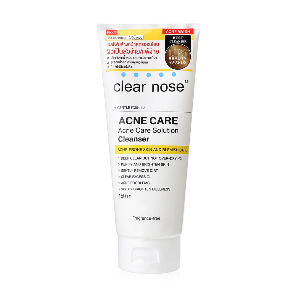Clear Nose Acne Cleanser texture close-up salicylic acid tea tree oil soothing botanicals formula