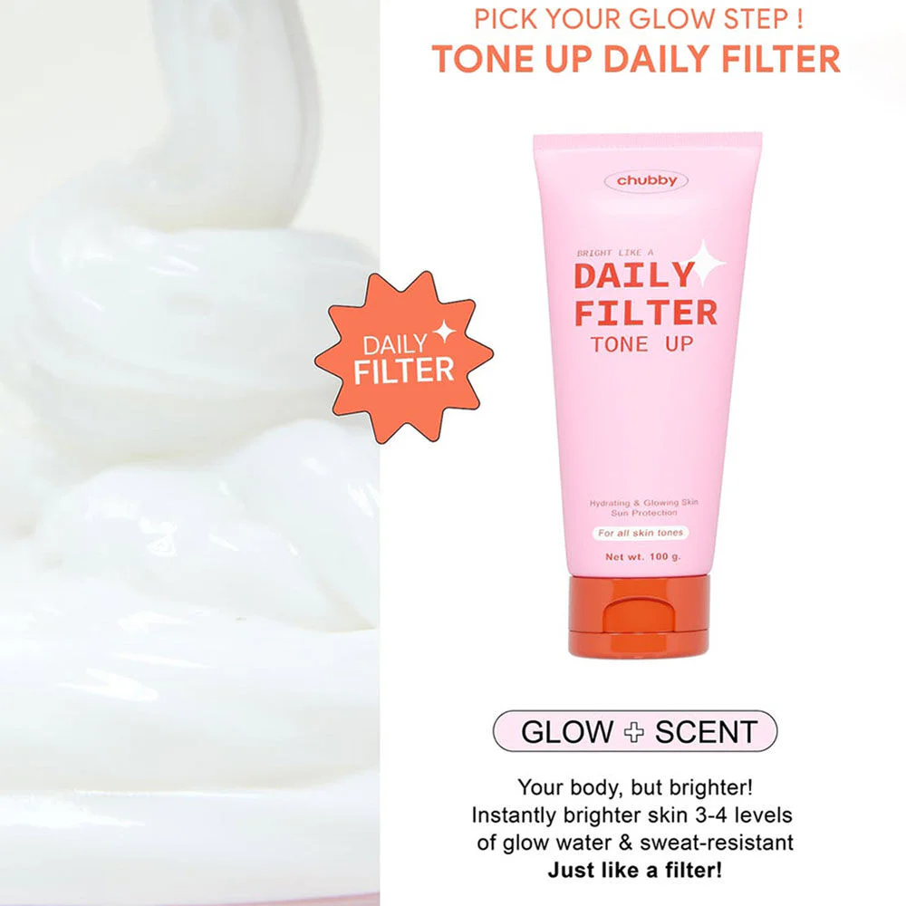 Thai FDA registered Chubby Daily Filter Tone Up 55-1-6800007755 authentic premium body care for all skin types