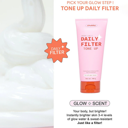 Thai FDA registered Chubby Daily Filter Tone Up 55-1-6800007755 authentic premium body care for all skin types