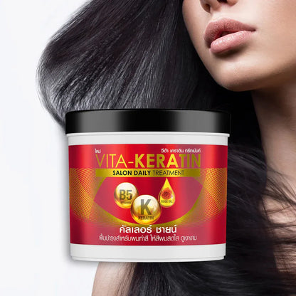 Vita Keratin Treatment Salon Daily Deep Repair 250ml bottle packaging Thailand keratin hair treatment