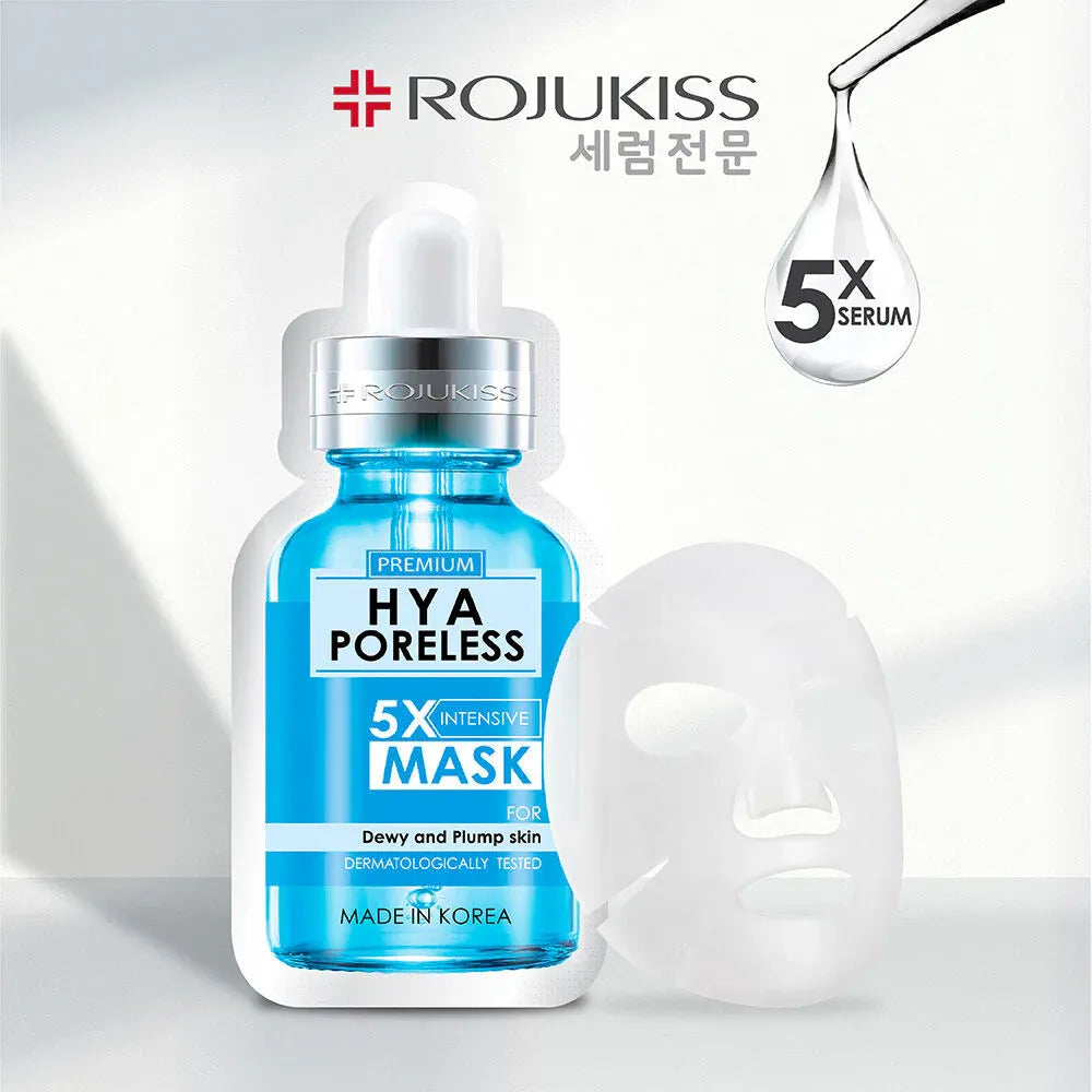 Rojukiss White Poreless 5X Intensive Mask – Dark Spot & Acne Scar Brightening Serum Mask | 25 ml