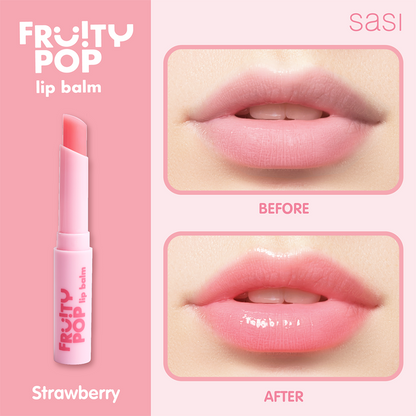 Thai FDA registered SASI Fruity Pop Lip Balm Orange for dry chapped lips travel size