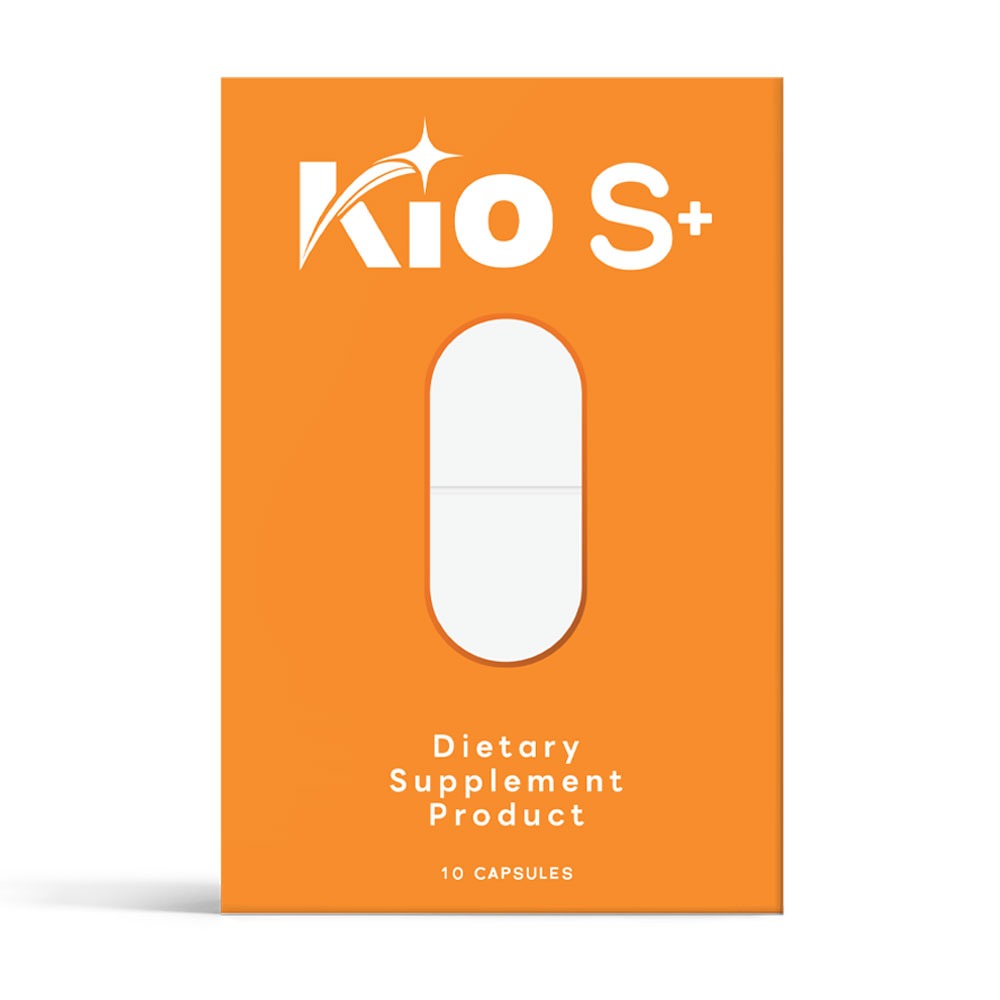 KIO S+ Dietary Supplement sachet packaging Thailand metabolic support wellness capsules