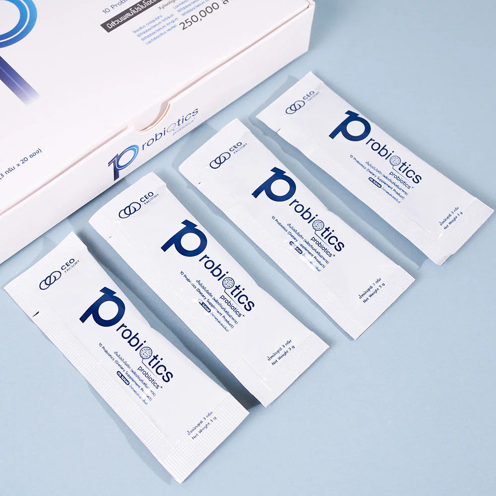 10 Probiotics Supplement | CEO Factory Gut Health 20 Sachets
