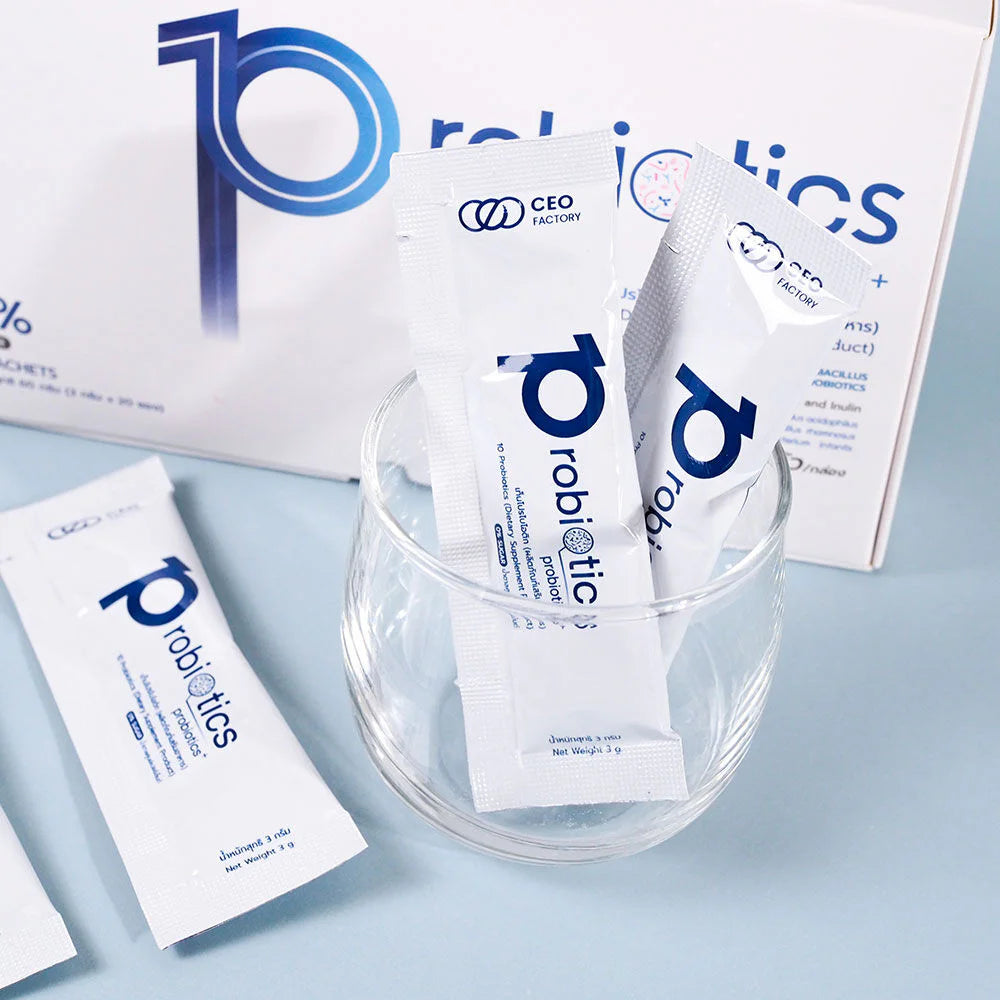 10 Probiotics Supplement | CEO Factory Gut Health 20 Sachets
