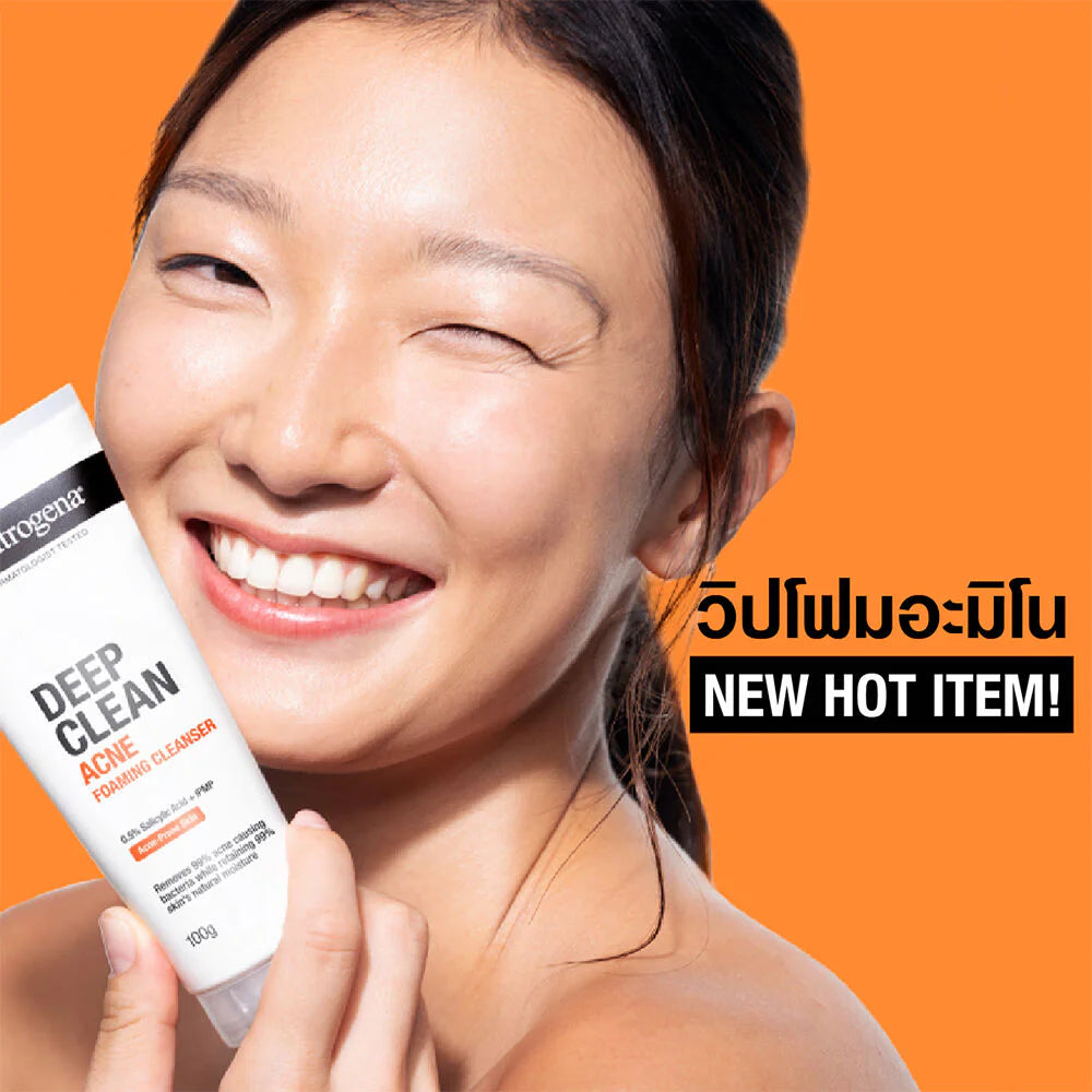 Neutrogena Deep Clean Acne Foaming Cleanser 150g – Amino Whipped Foam