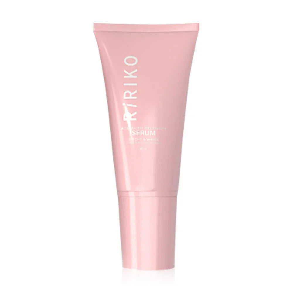 RiRIKO Advanced Recovery Serum 30ml tube packaging Thailand soothing brightening gel with Arbutin Vitamin B3 Wasabi Root Extract