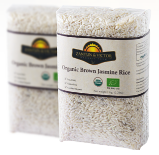 Organic Wholegrain Jasmine Rice (ข้าวกล้องหอมมะลิ) 1000 g.