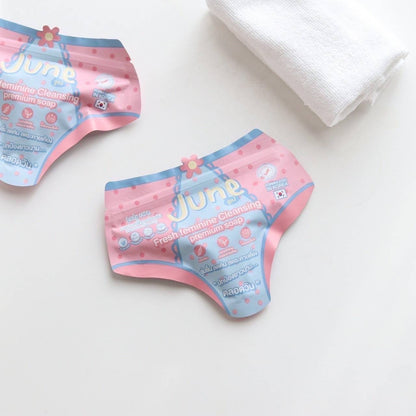 JUNE Fresh Feminine Soap natural soothing extracts - hypoallergenic intimate cleanser