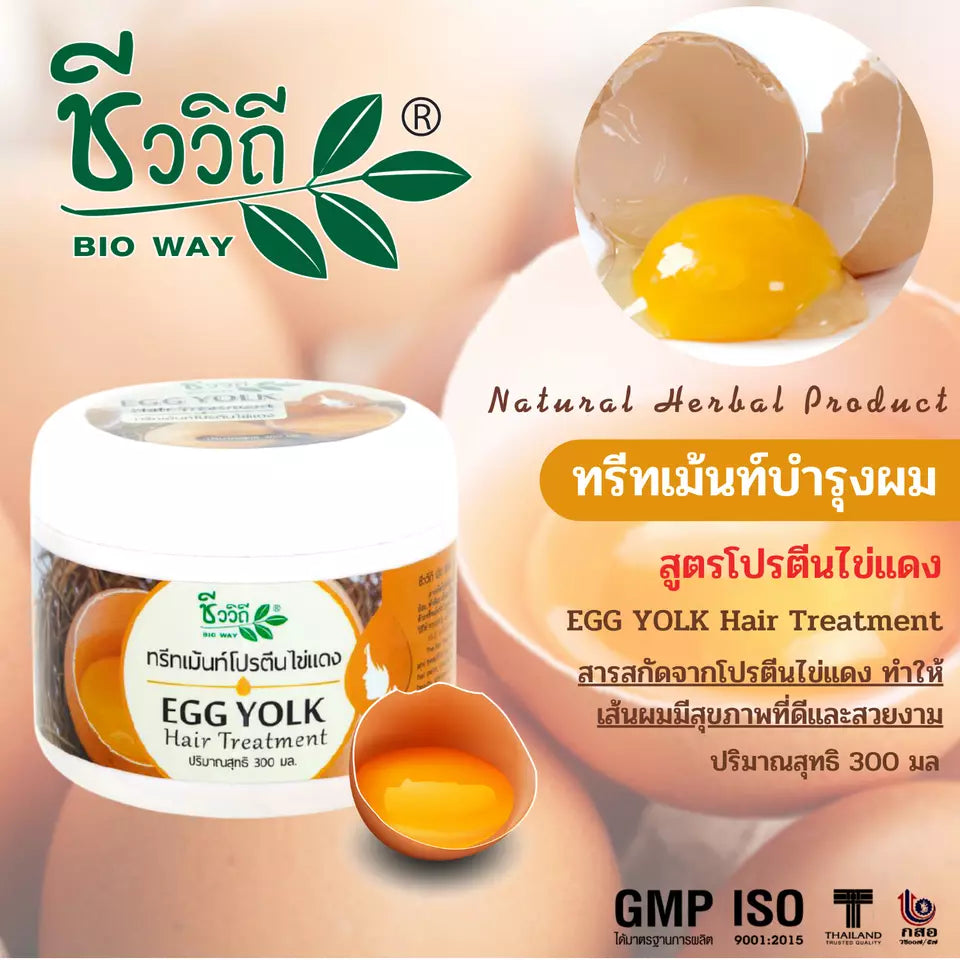 Hair treatment with egg yolk formula 300 ml.